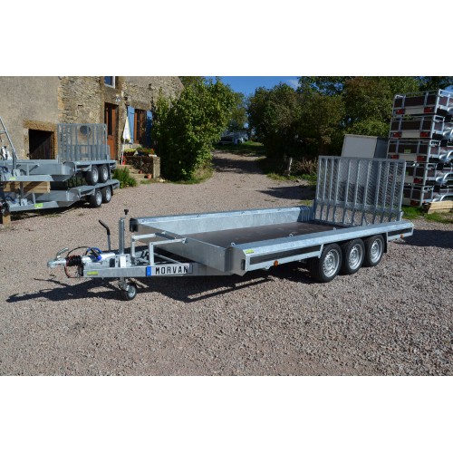 Vlemmix Porte-engin 400 x 180 PTAC 3500 kg 3 essieux 3x1350 kg – Image 5