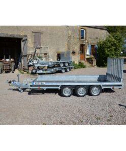 Vlemmix Porte-engin 400 x 180 PTAC 3500 kg 3 essieux 3x1350 kg