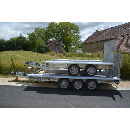 Vlemmix Porte-engin 400 x 180 PTAC 3500 kg 3 essieux 3x1350 kg – Image 3